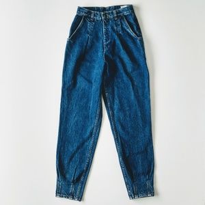 Vintage Lawman High Waisted Mom Pleated Jeans 9 90's Straight Leg